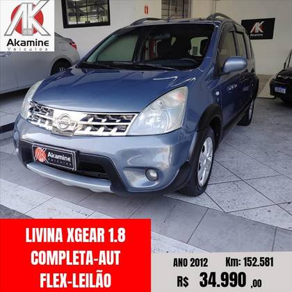 NISSAN LIVINA 1.8 SL X-GEAR 16V FLEX 4P AUTOMÁTICO NISSAN LIVINA 1.8 SL X-GEAR 16V FLEX 4P AUTOMÁTICO